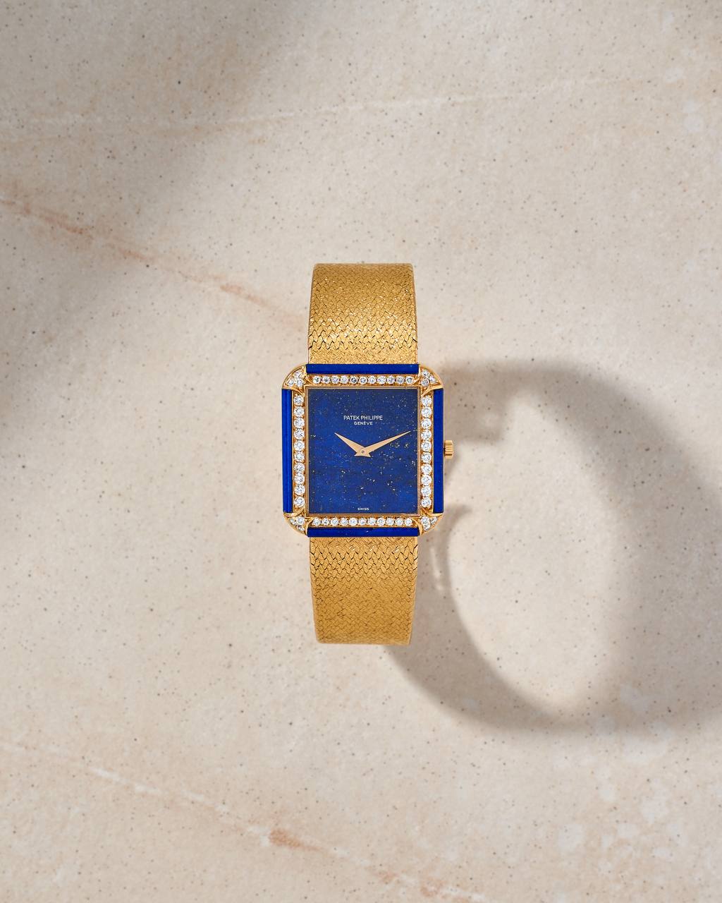 Patek Philippe Vintage Lapis Lazuli Dial with Diamonds 3727