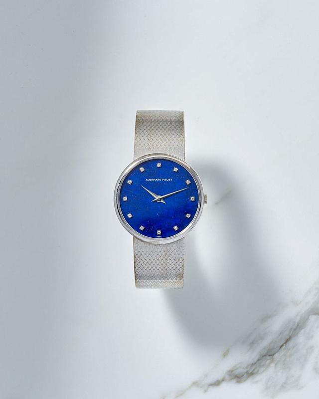 Audemars Piguet Vintage White Gold Lapis Lazuli Dial