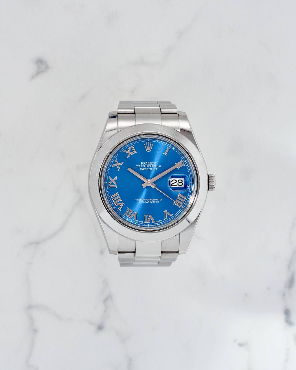 Rolex Oyster Perpetual Datejust II 41 mm Blue Dial with papers 2016 year