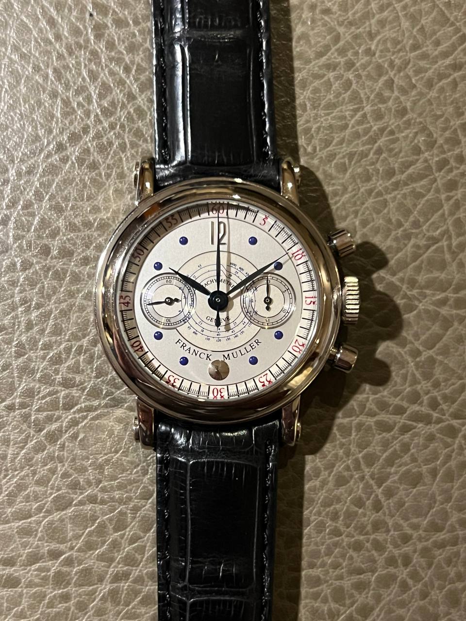 Franck Muller Lemania Chronograph White Gold