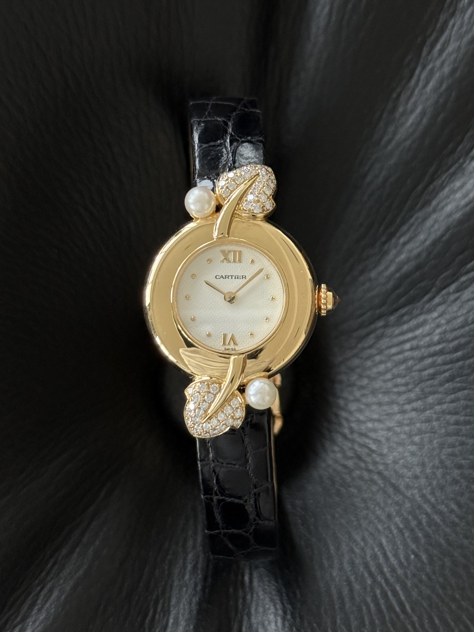 Cartier Colisee with Diamonds&Pearls 1989