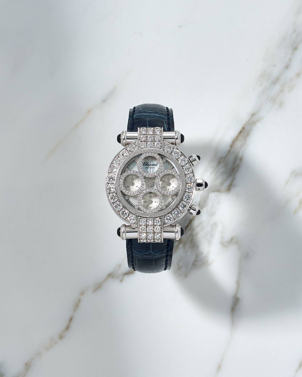 Chopard Imperiale Chronograph White Gold MoP&Diamonds 3386