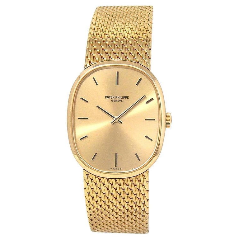 Patek Philippe Golden Ellipse Champagne Dial 3748