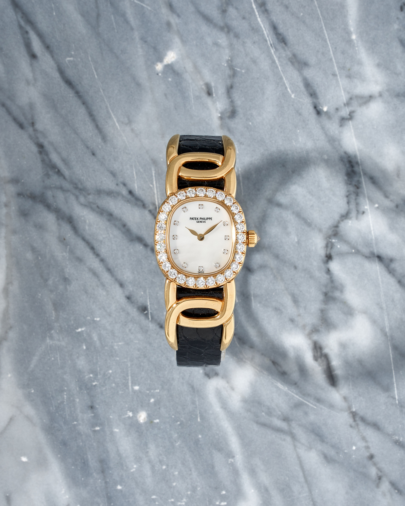 Patek Philippe Golden Ellipse MoP Diamond Dial 4931