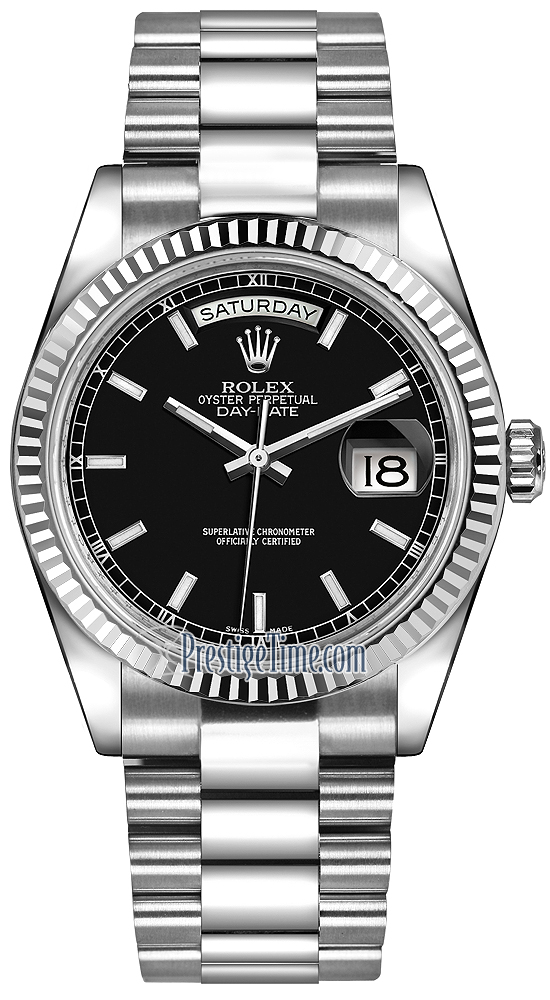 Rolex Oyster Perpetual Day-Date 36mm White Gold 118239