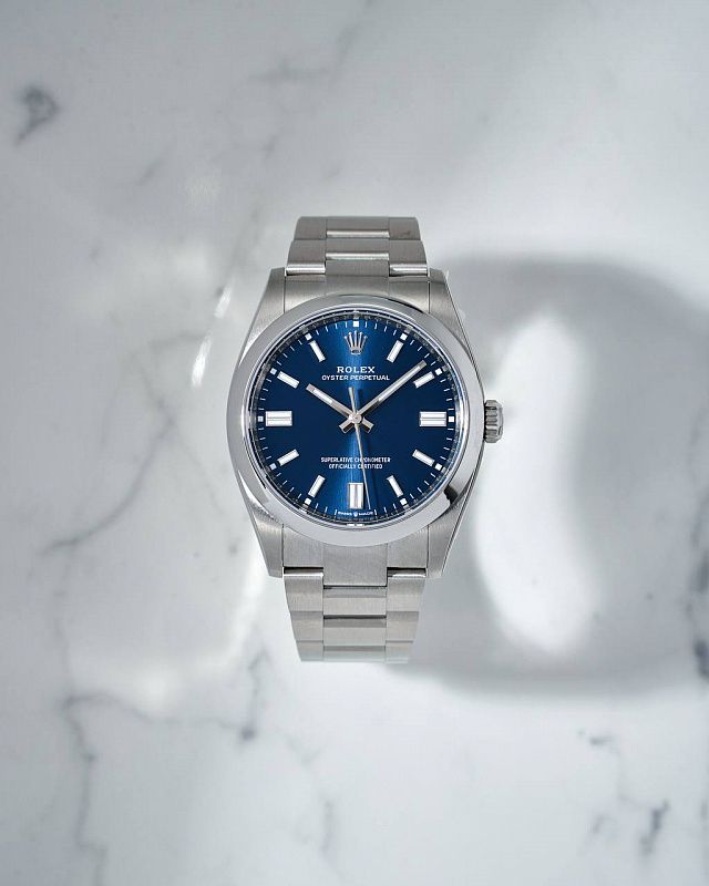 Rolex Oyster Perpetual 36mm Blue Dial NEW 2021 year