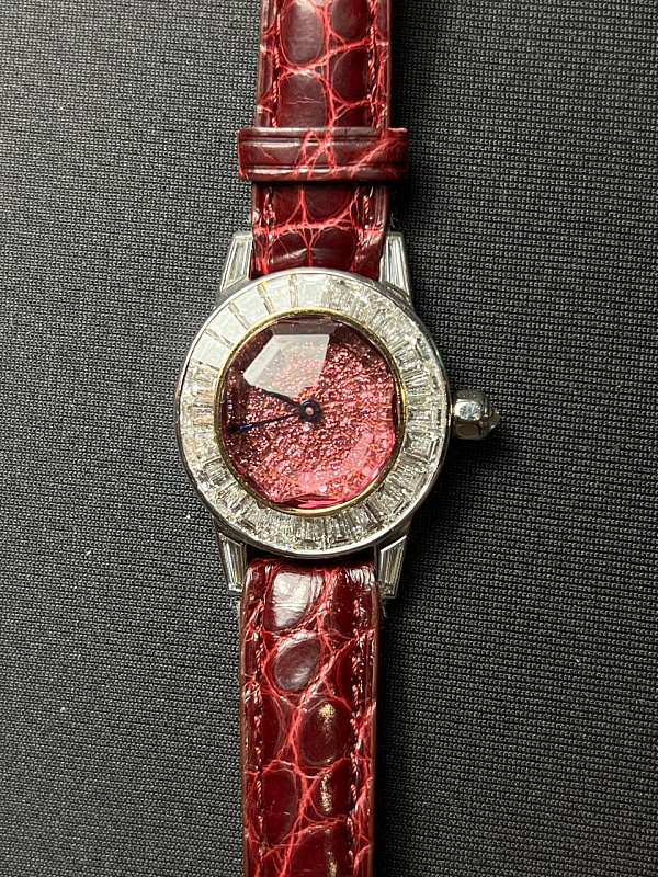 Chopard Baguette Diamonds White Gold Piece Unique 13/6674