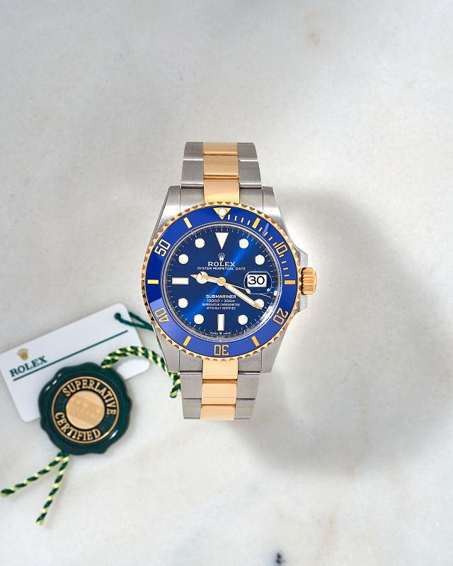 Rolex Submariner Date 41mm Blue Dial with papers October 2022 year NEW 