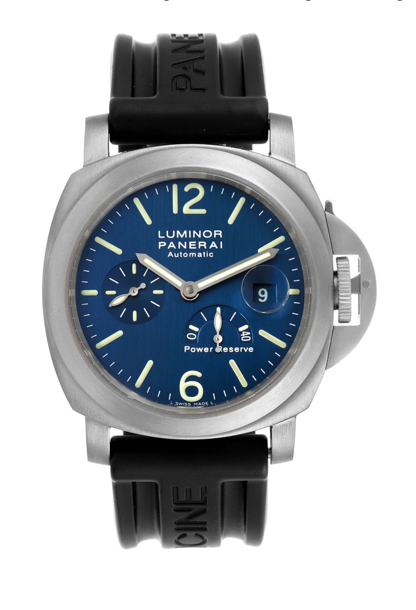 Panerai Luminor Power Reserve Titanium Blue Dial PAM093