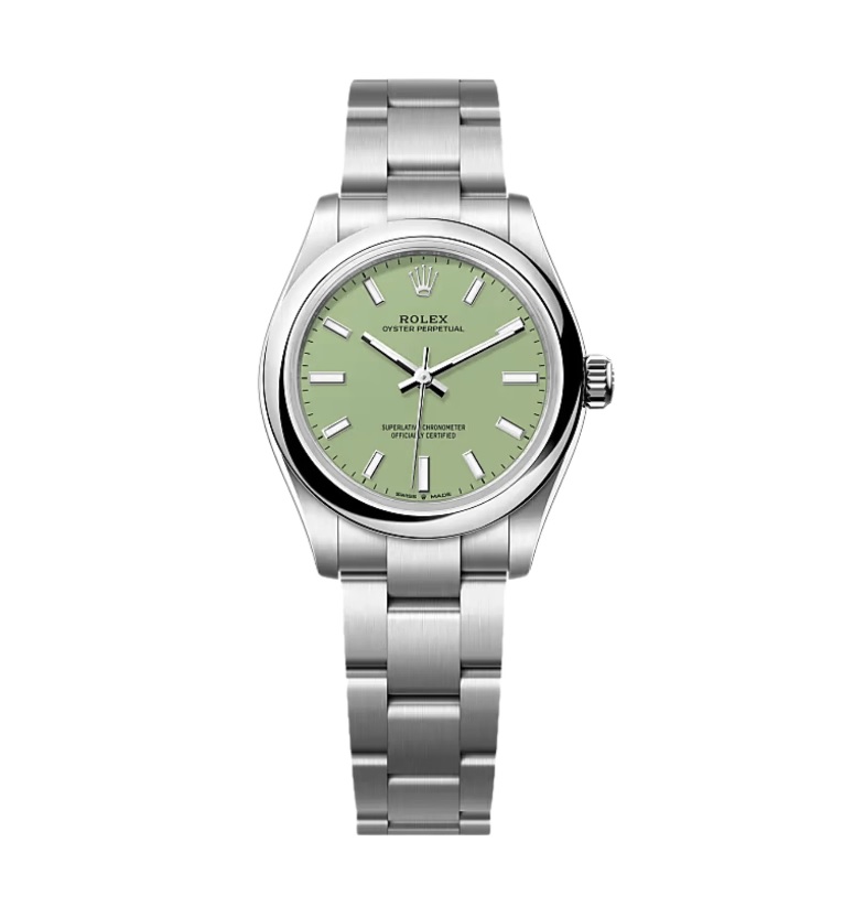 Rolex Oyster Perpetual 31mm 277200 Pistachio Dial NEW