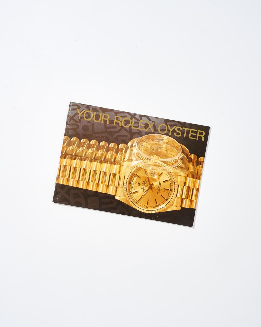 Rolex Oyster Booklet Vintage