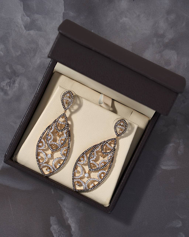 Earrings Gold 585 & Diamonds