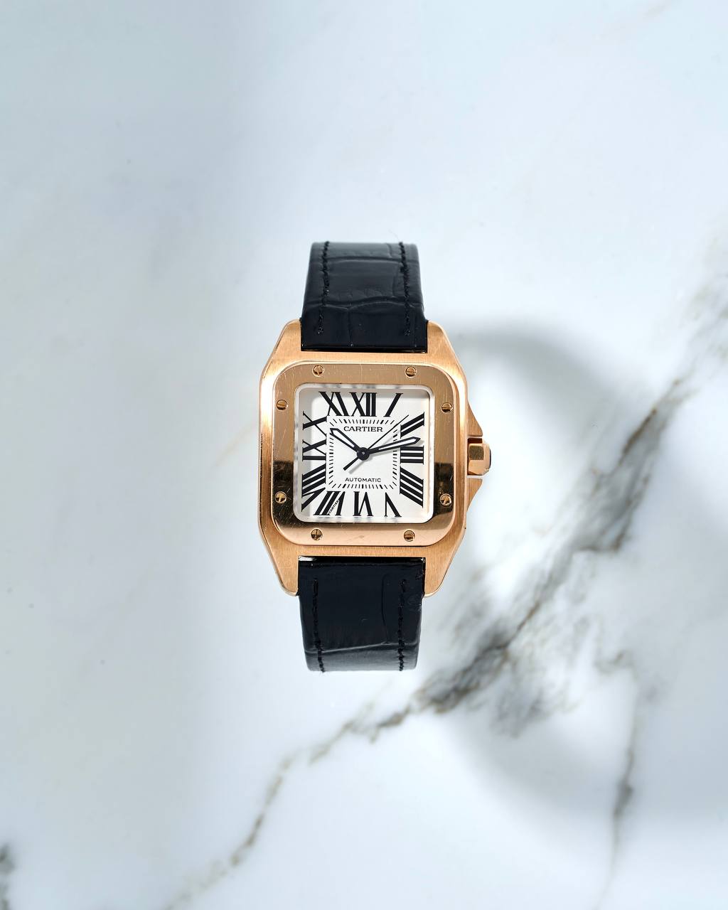 Cartier Santos 100 Medium Rose Gold 2879