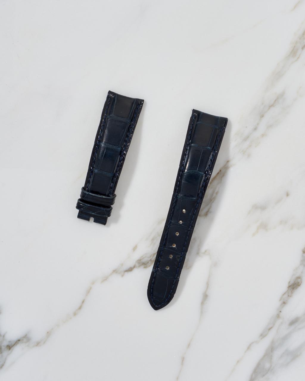 Audemars Piguet Crocodile Leather Strap 19x15mm Blue