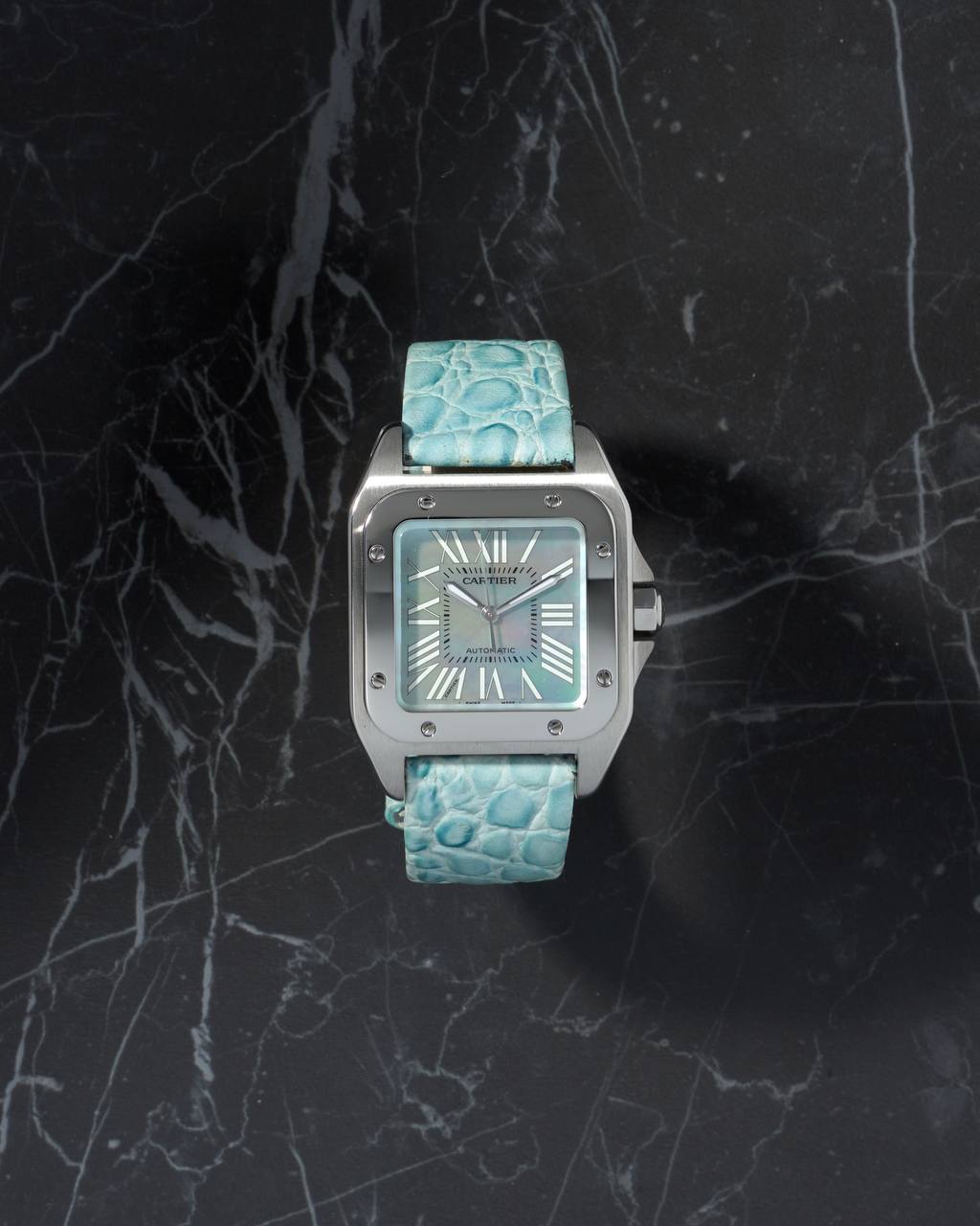 Cartier Santos 100 2878 MoP Dial