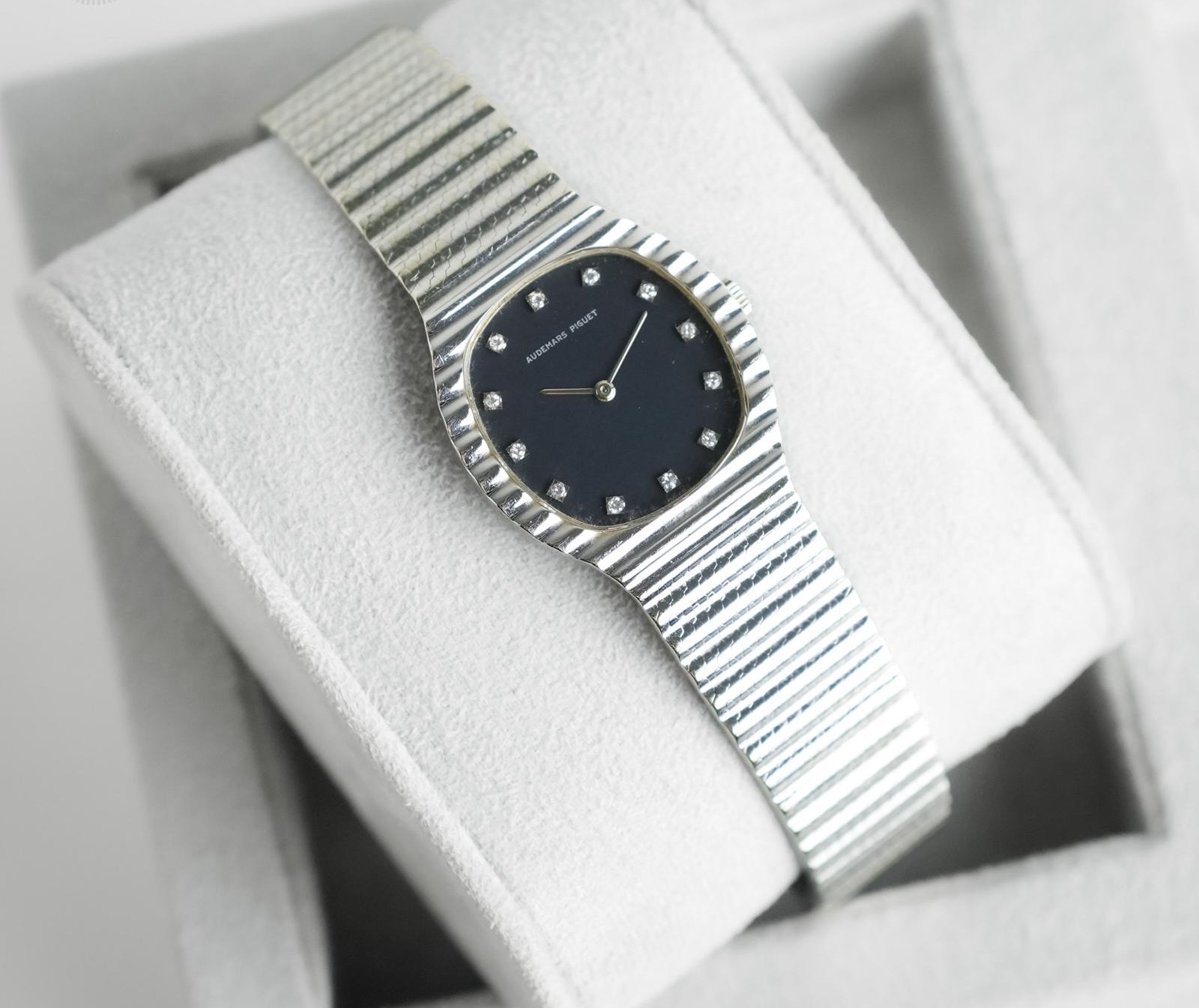 Audemars Piguet Diamond White Gold Ingot Bracelet 