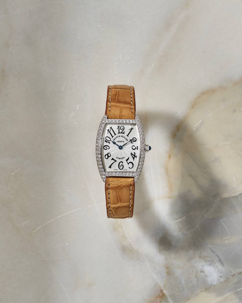 Franck Muller Cintrée Curvex Factory Diamonds White Gold