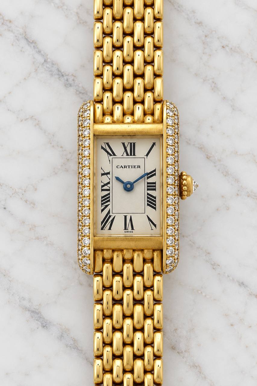 Cartier Tank Factory Diamonds 828006