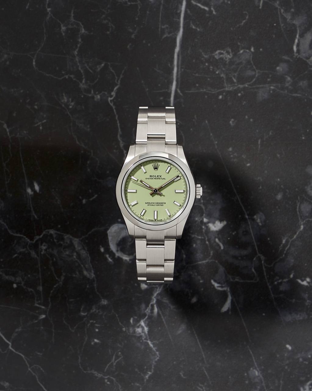 Rolex Oyster Perpetual 31mm 277200 Pistachio Dial NEW