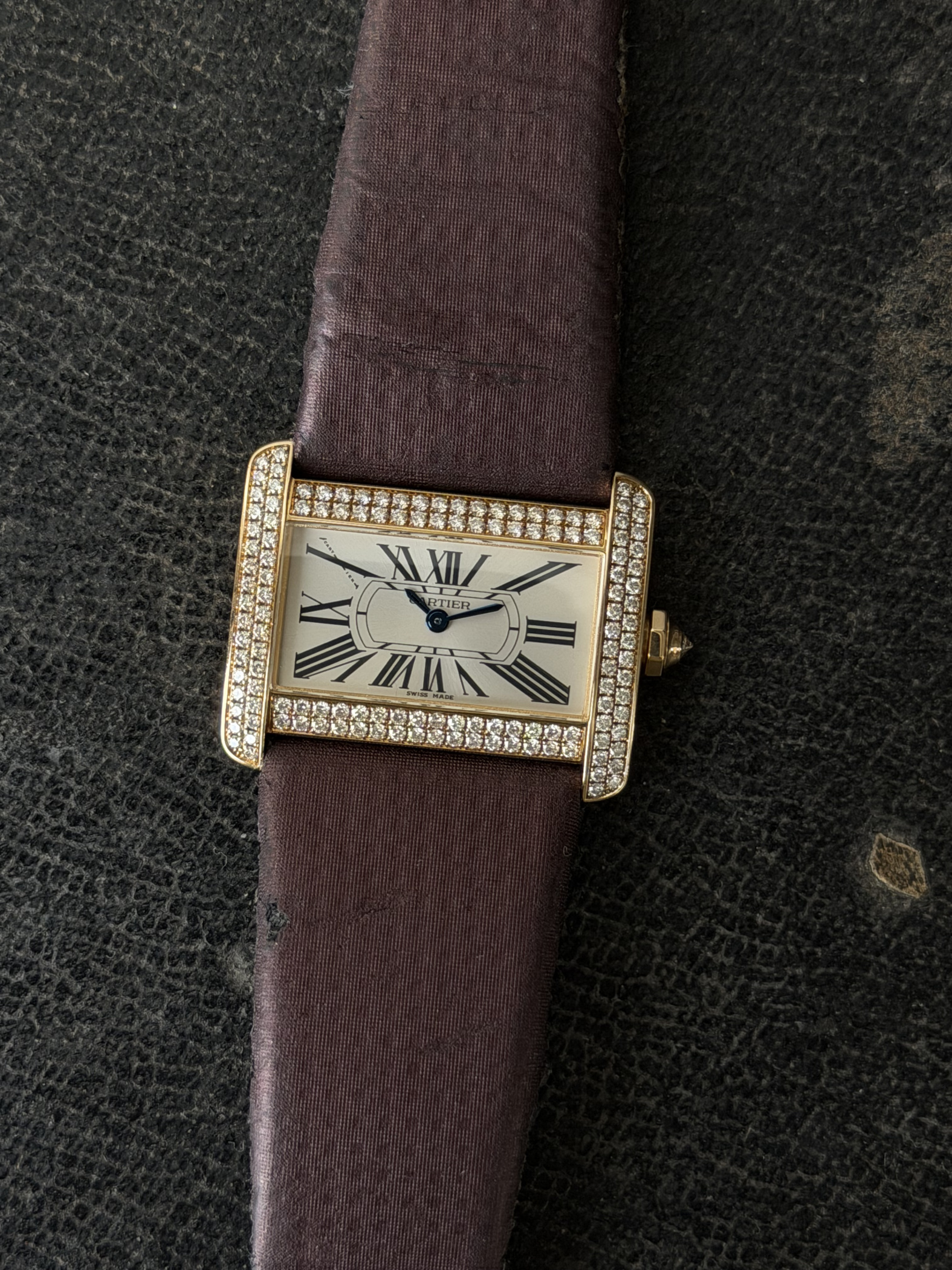 Cartier Tank Divan Factory Diamonds 2601