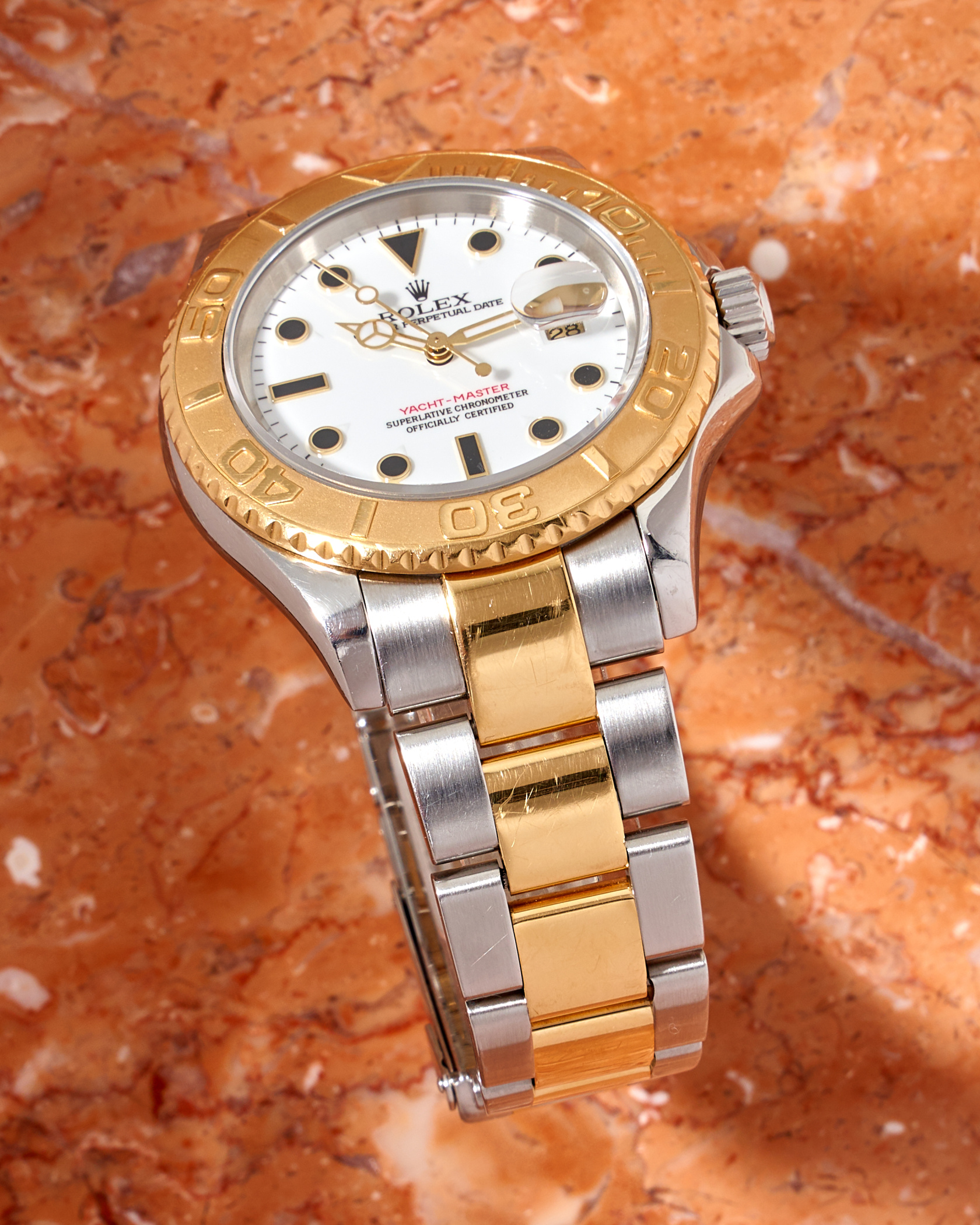 Yacht master half gold on sale
