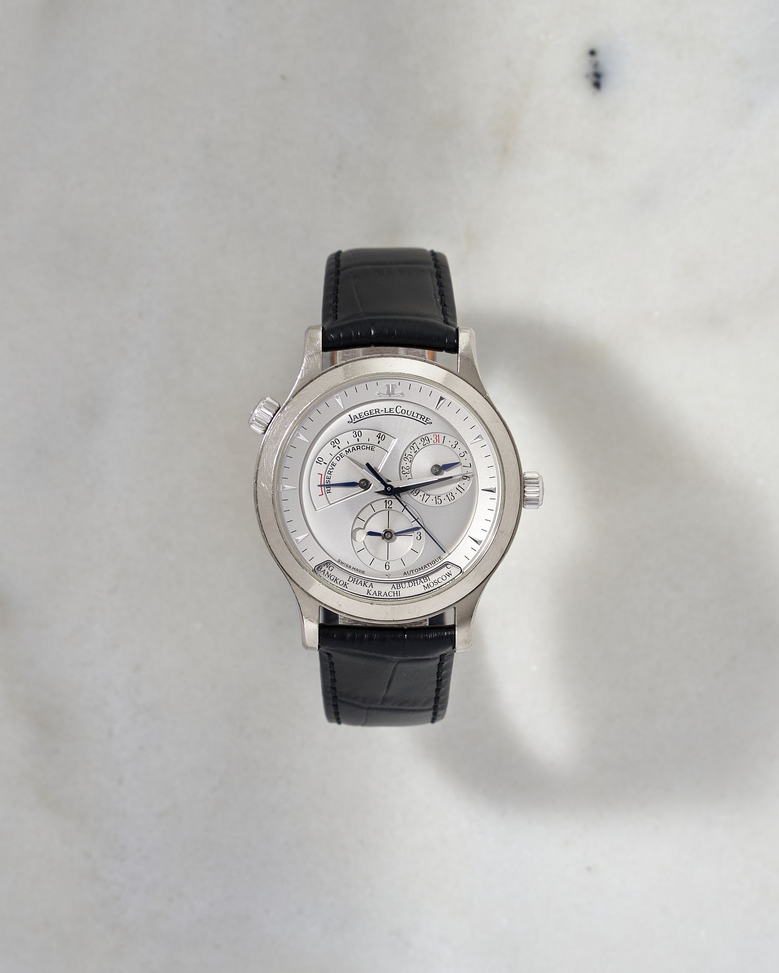 Jaeger-LeCoultre Master Control Geographic White Gold