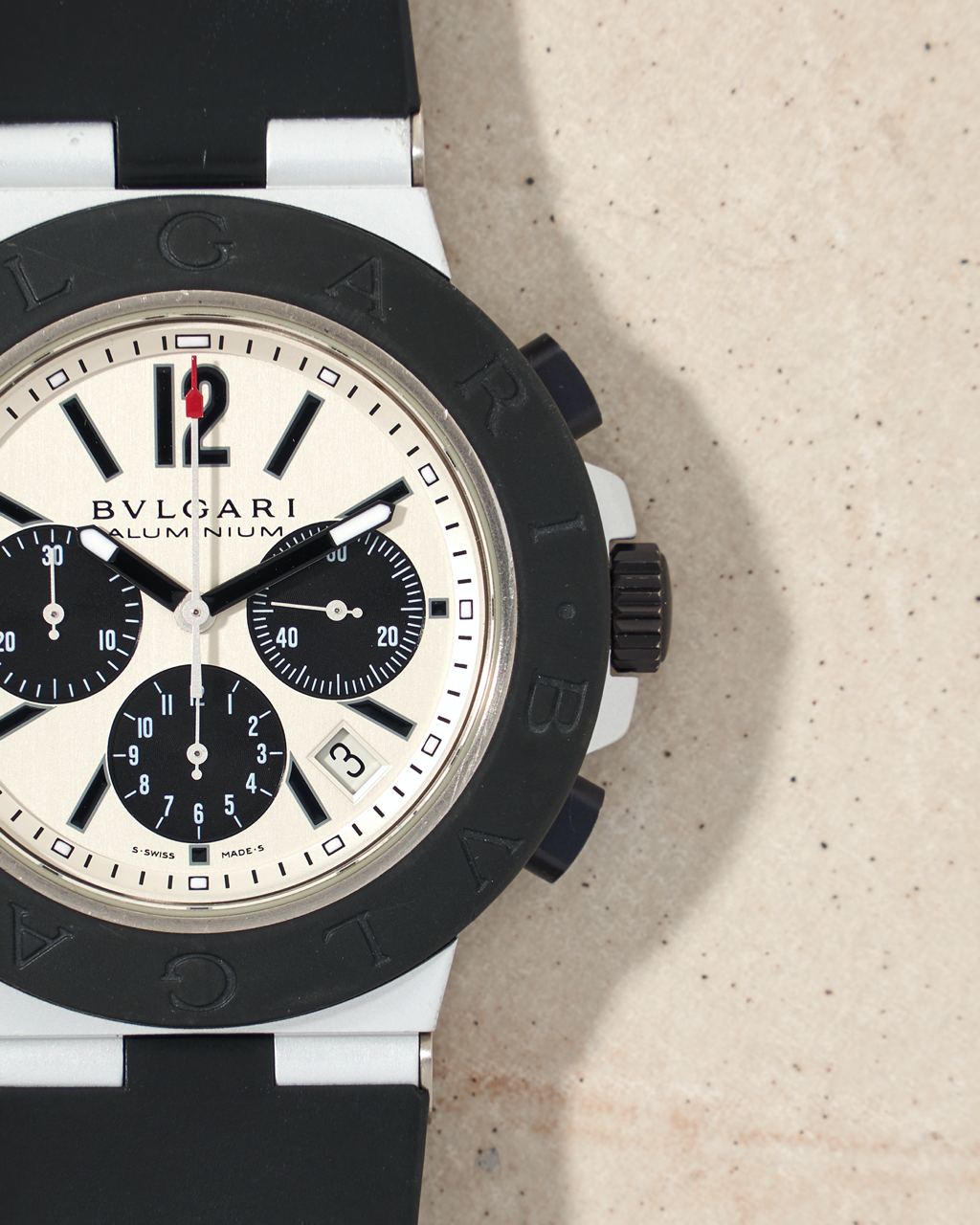 Bulgari Diagono Aluminium Panda Chronograph
