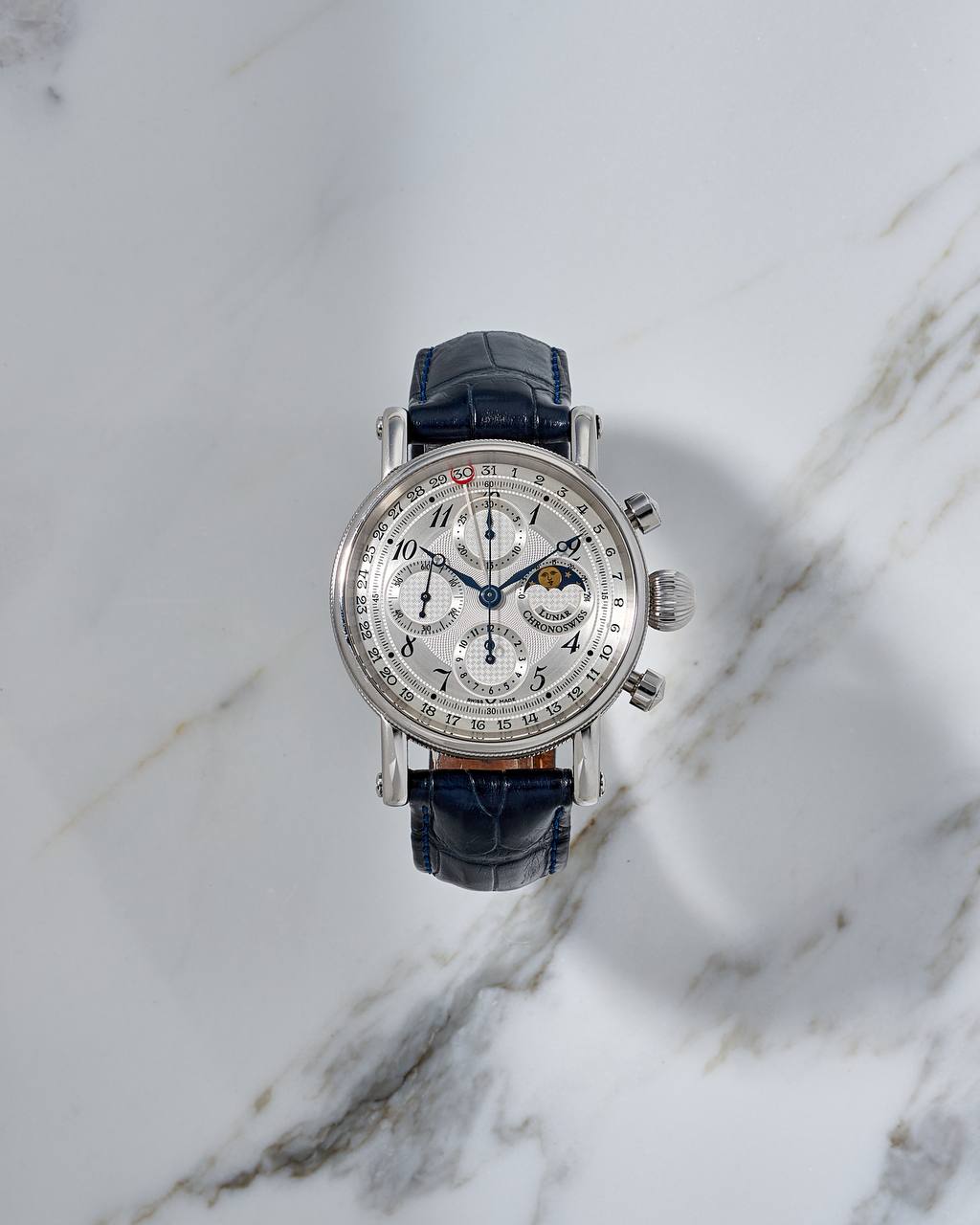  Chronoswiss Sirius Chronograph Moon Phase Steel