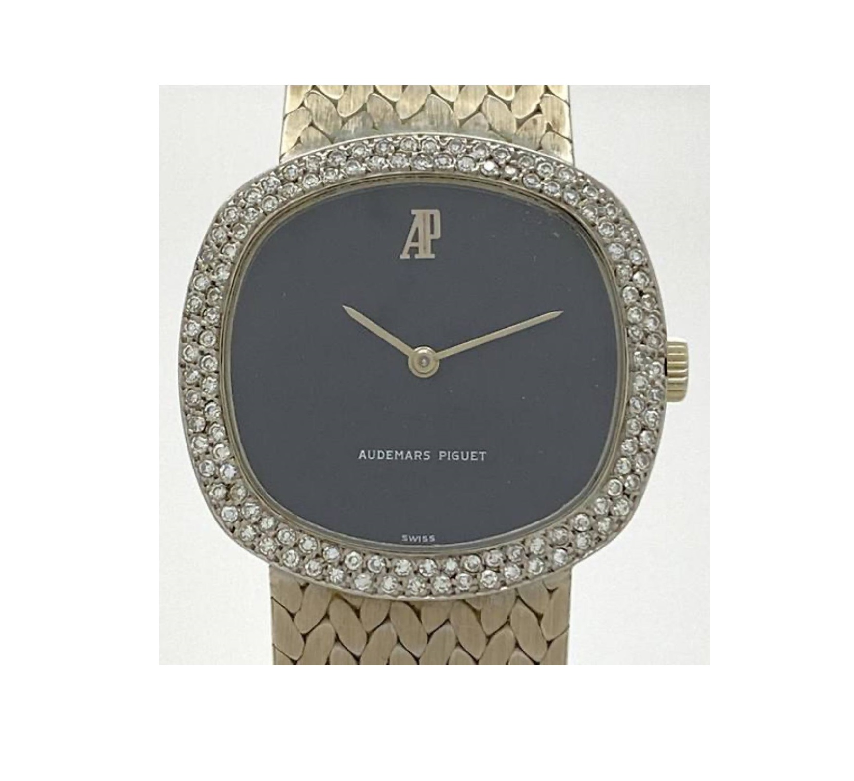 Audemars Piguet Vintage White Gold Diamond Bezel