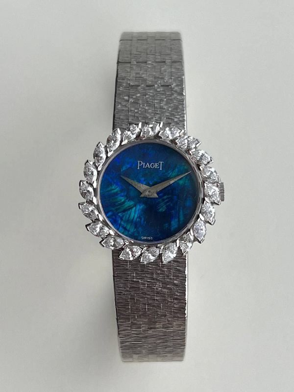 Piaget Vintage Opal Dial and Diamonds White Gold 
