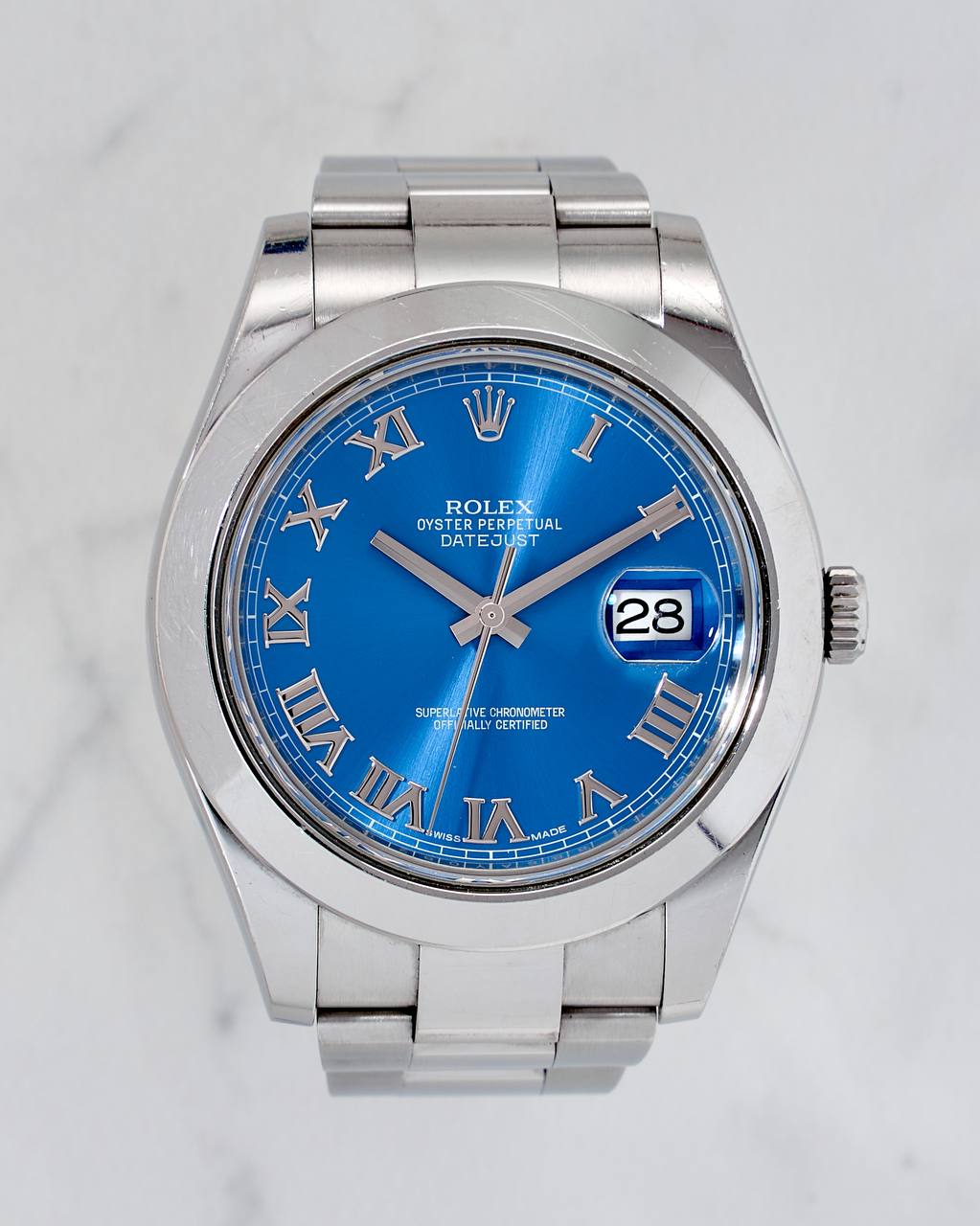 Datejust ii blue dial hot sale