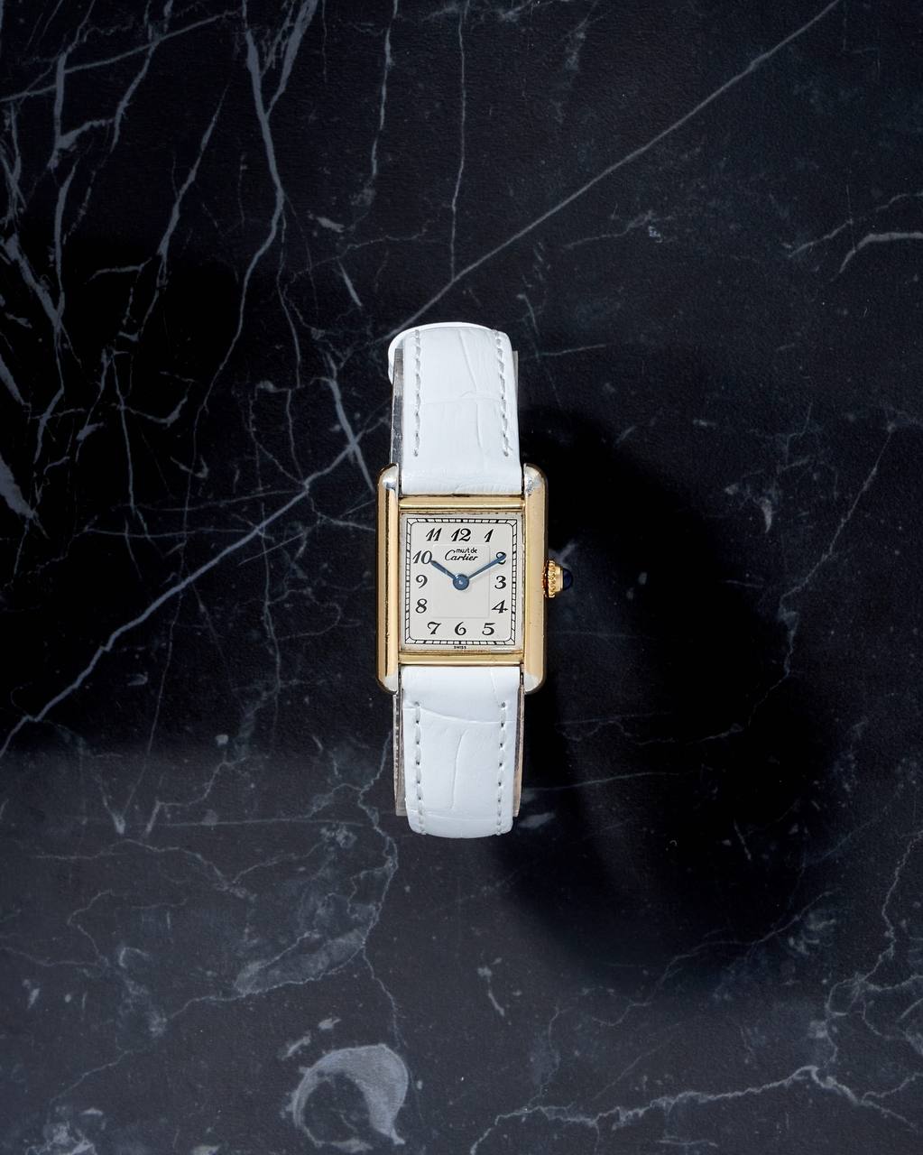 Cartier Tank Vermeil Silver 5057001