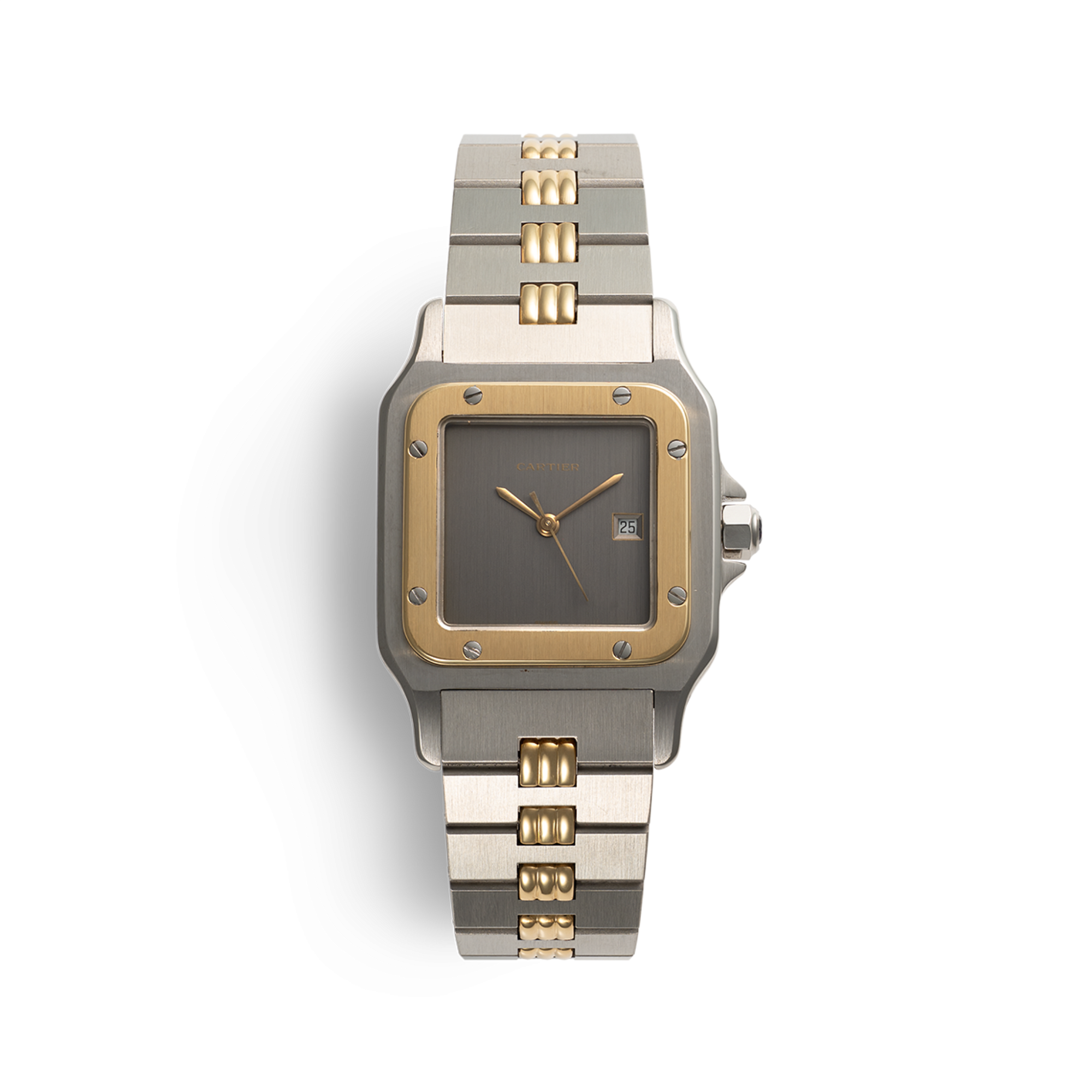 Cartier Santos Carrée 2961 Godron Bracelet Ghost Dial