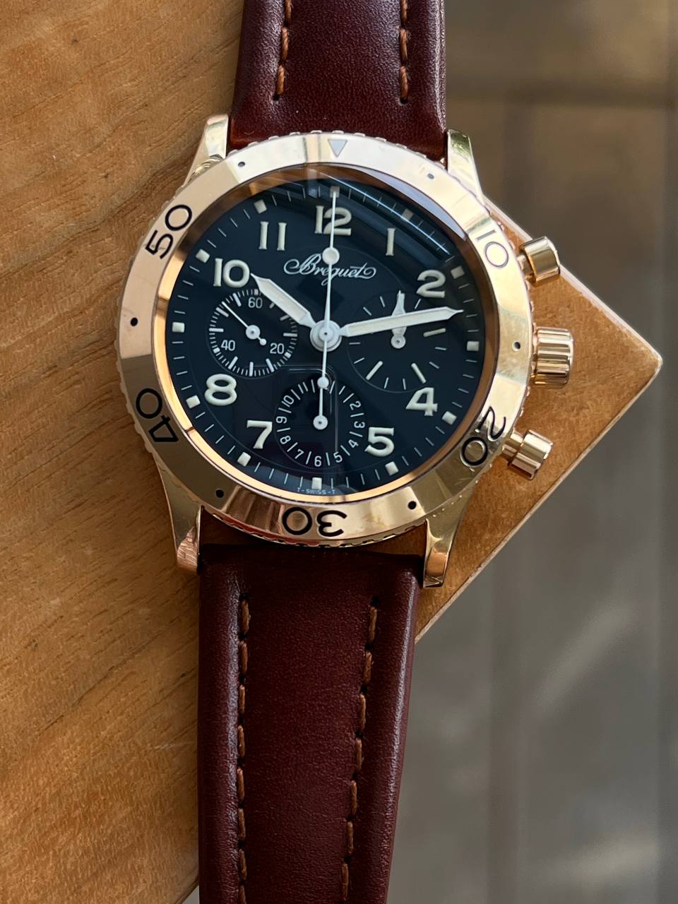 Breguet Type XX Aeronavale Chronograph Blue Dial 3800