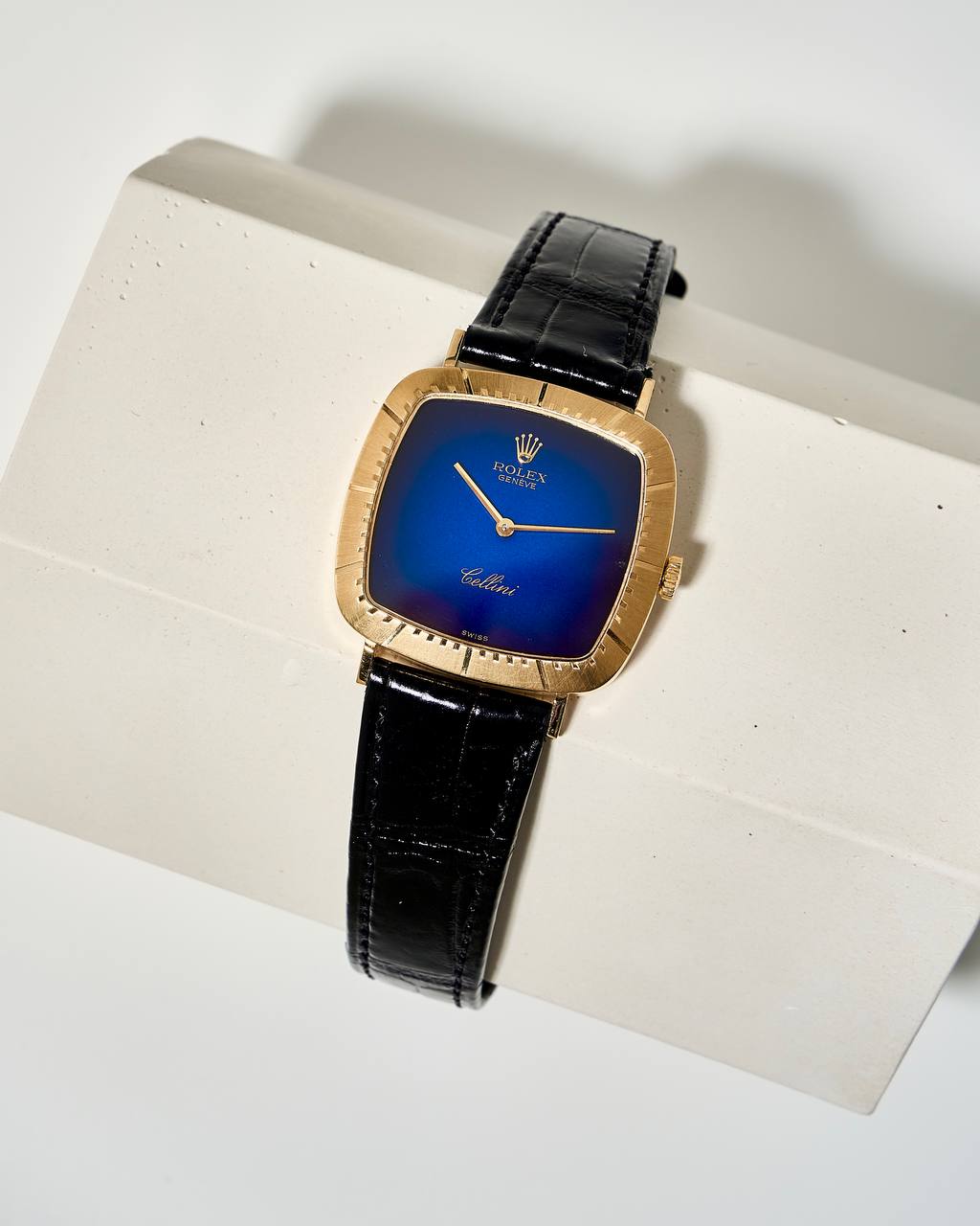 Rolex Cellini Blue Vignette Dial 4084 