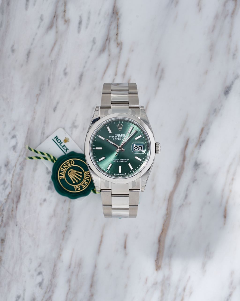 Rolex Datejust 36mm Green Dial 126200 NEW