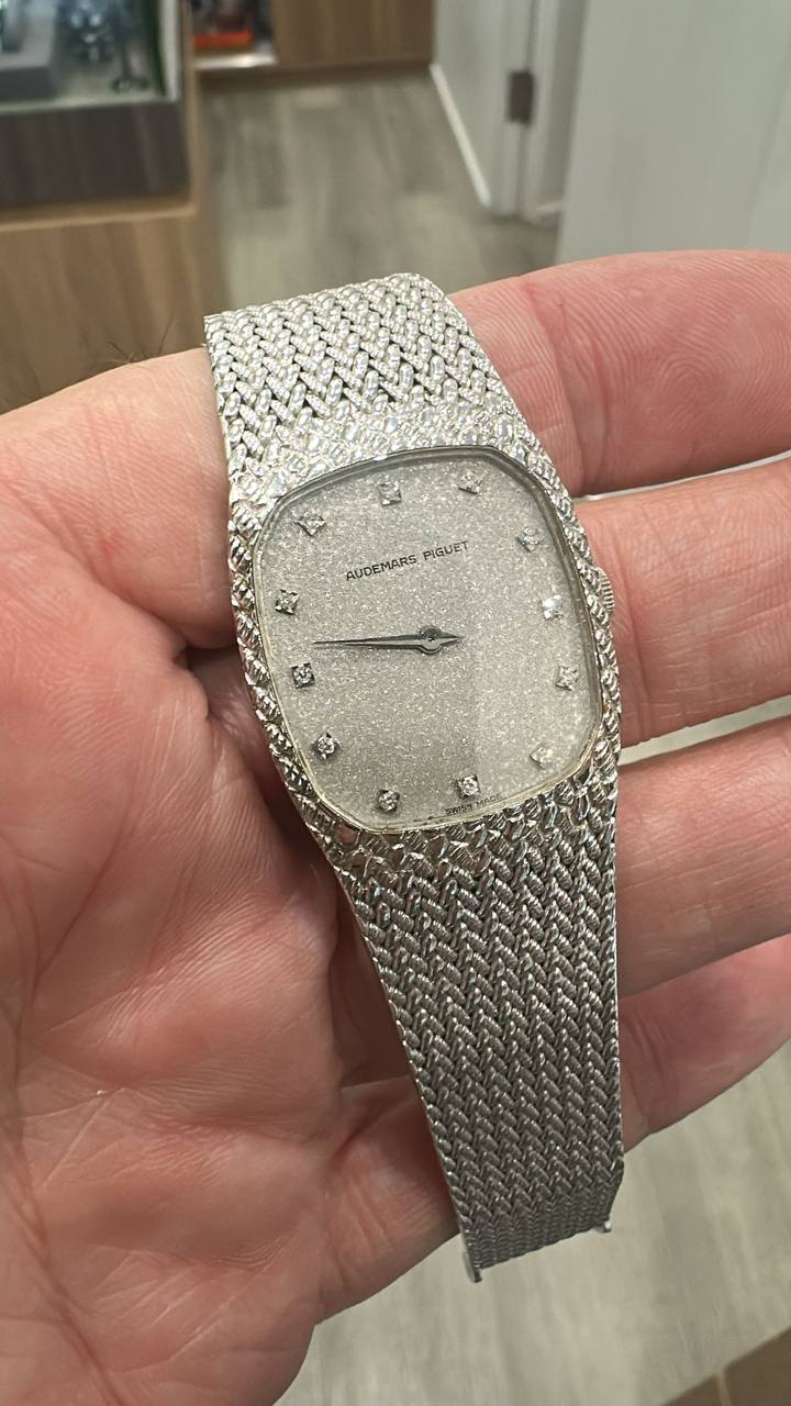Audemars Piguet Cobra White Gold Diamond Hands and Markers