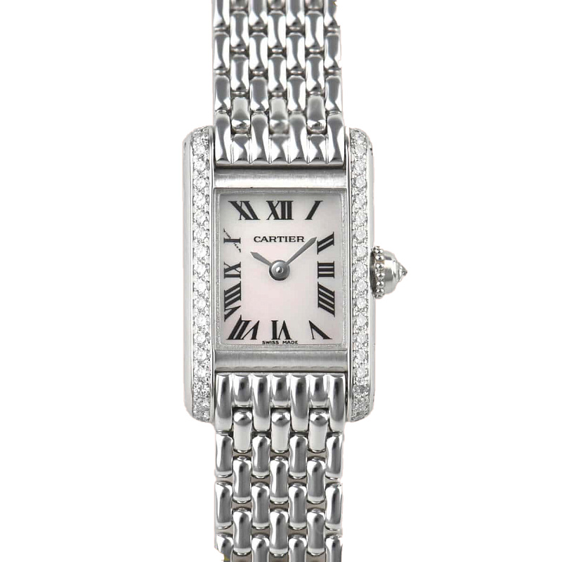 Cartier Tank Mini Mop Dial White Gold 1371