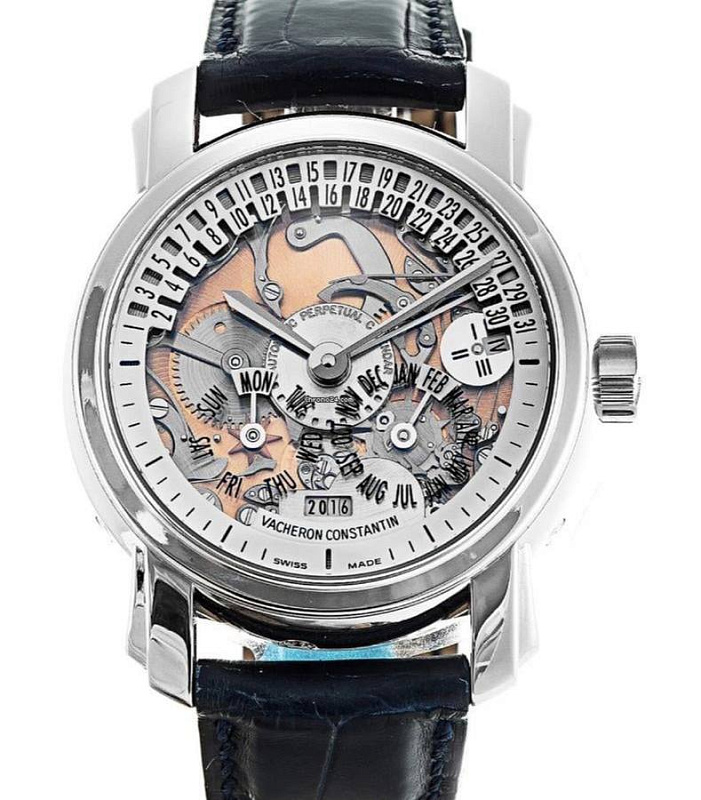 Vacheron Constantin Malte Retrograde Perpetual Calendar Skeleton 47032 Platinum 