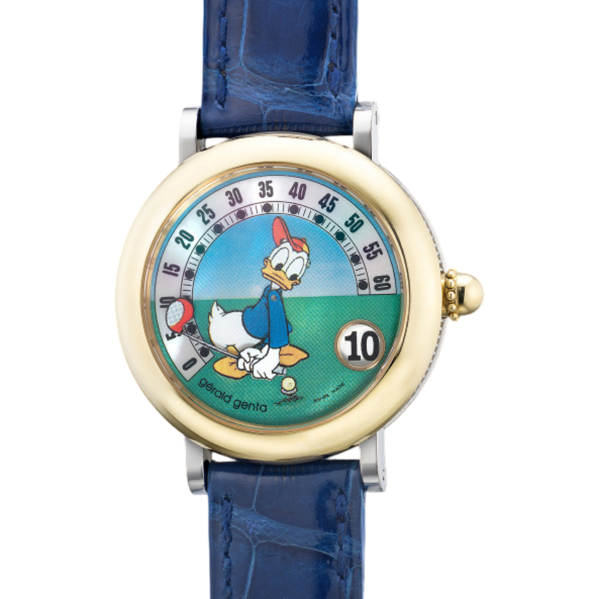 Gerald Genta Retro Fantasy Donald Duck MoP Dial Steel&Gold
