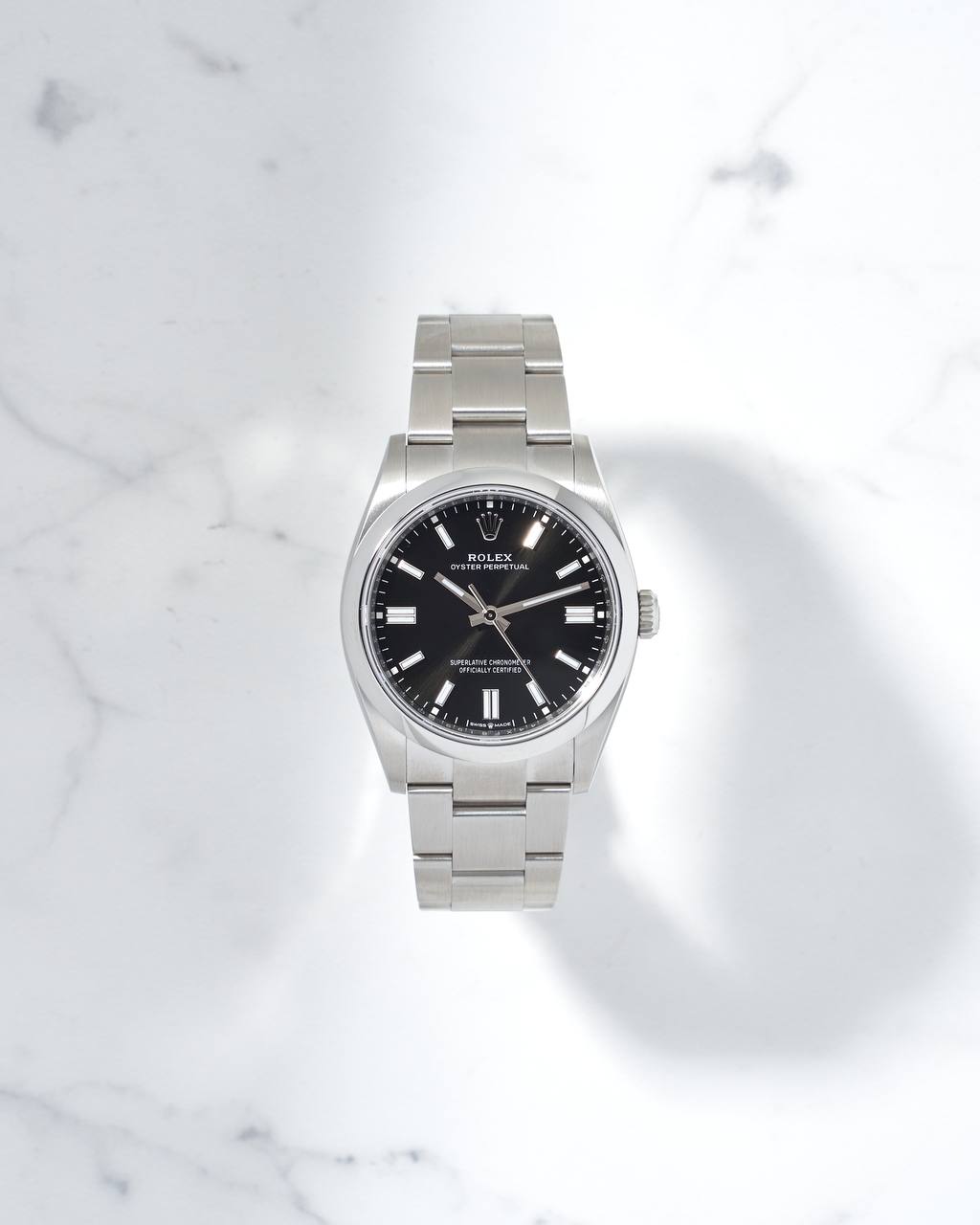 Rolex Oyster Perpetual Black Dial 36mm 126000 NEW 