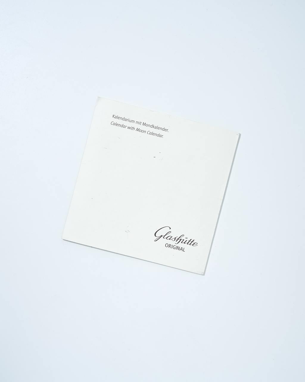 Glashütte Original Calenear 2018 year Booklet