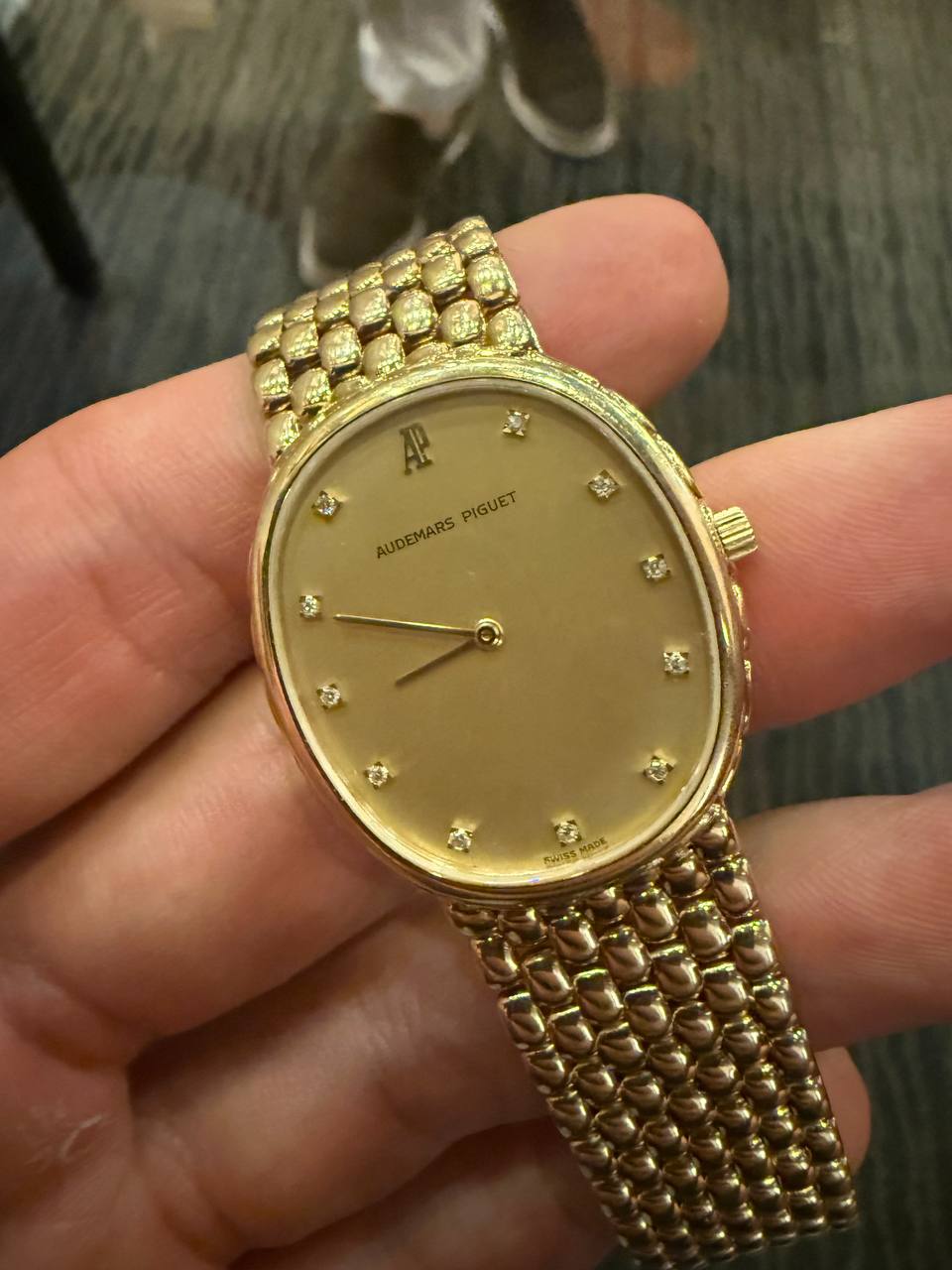 Audemars Piguet Ellipse Champagne Diamond Dial