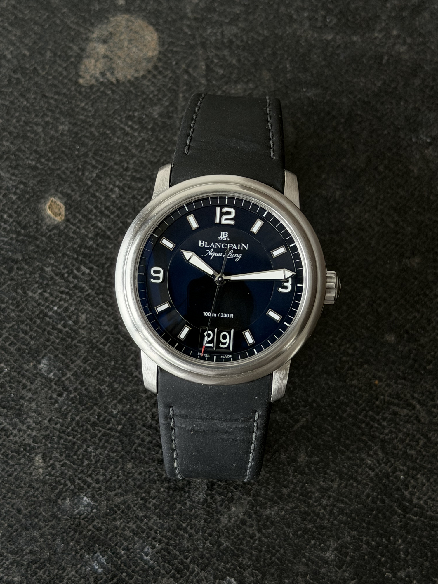 Blancpain Leman Aqua Lung Ultra Slim Big Date