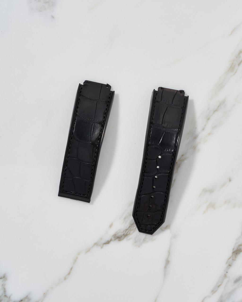 Hublot Leather Strap 25x18x22mm Black