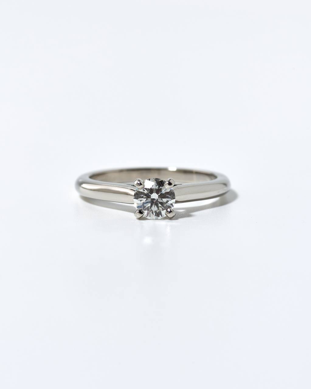 Cartier Solitaire 1895 Platinum Ring 0,43 Ct