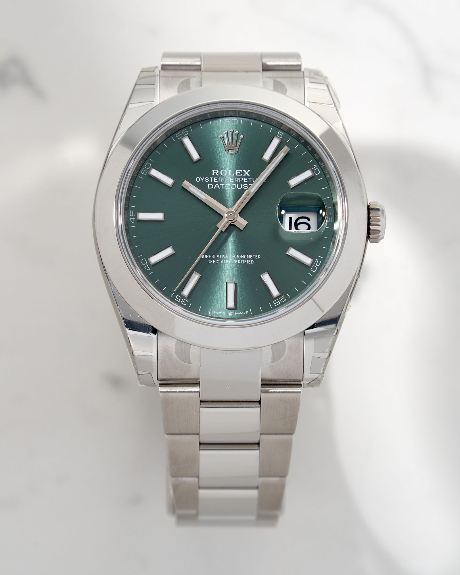 Green top rolex oyster