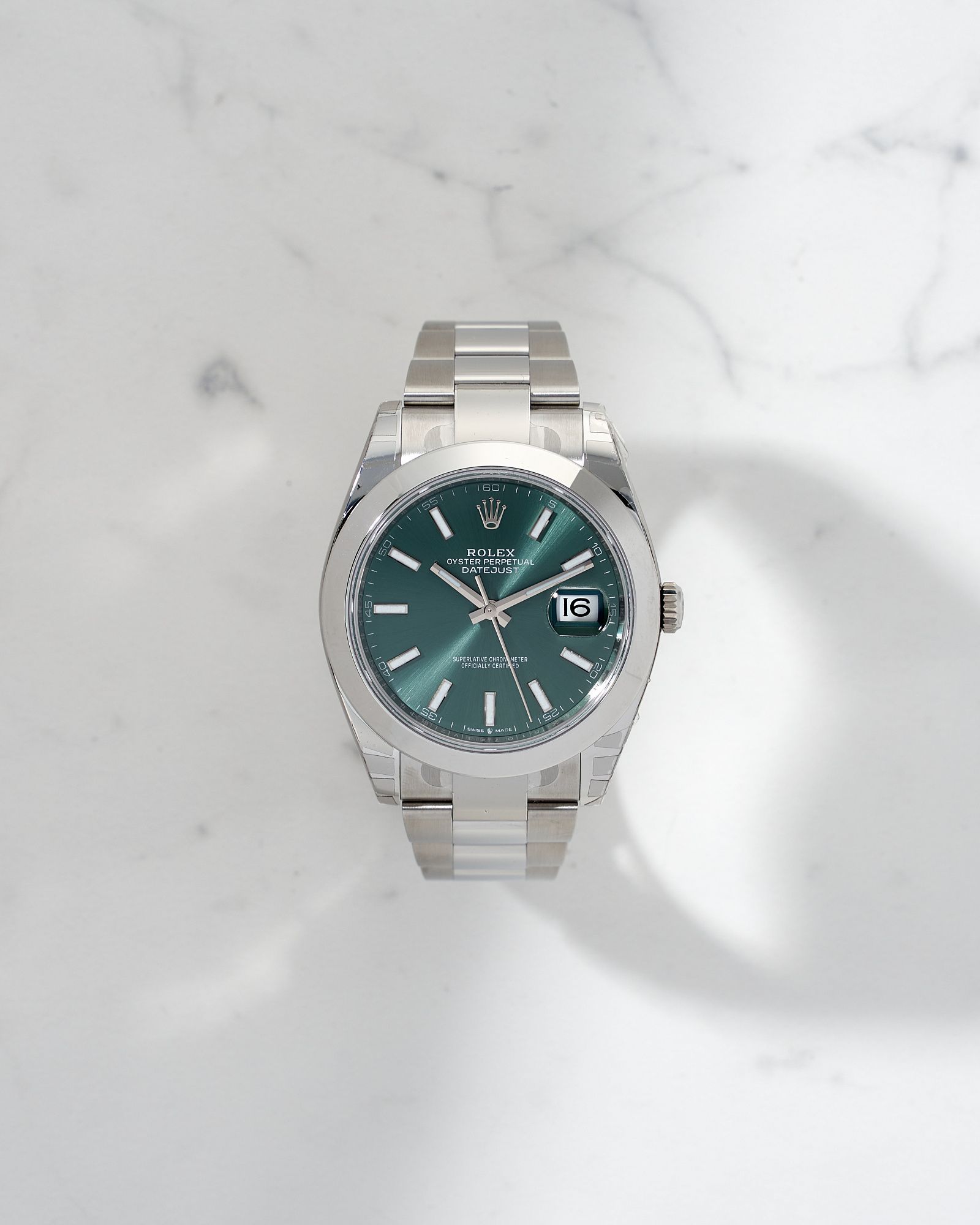Datejust best sale rolex green
