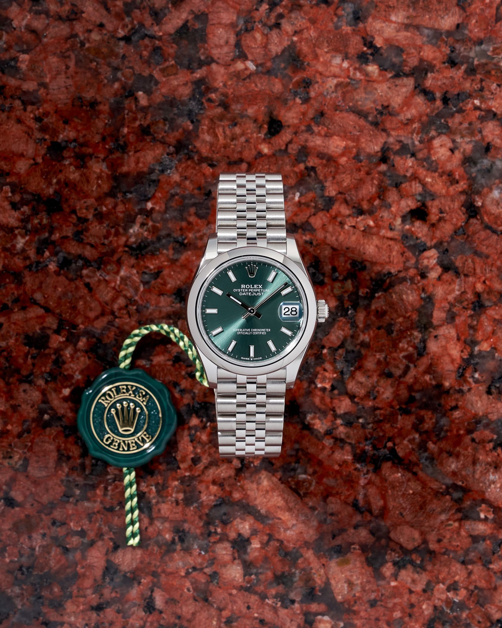 Rolex Datejust 31mm Mint Green Jubilee with papers 2023 year NEW